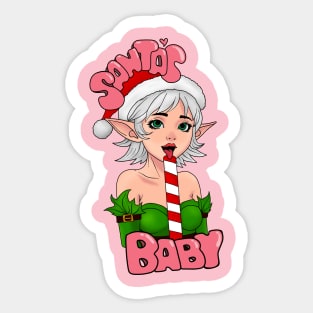 Santa’s Baby Femme Version Sticker